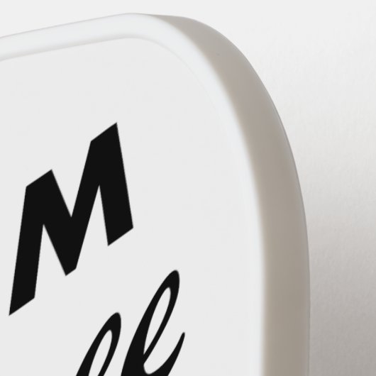 カスタムパーソナライズされた漬物の空白のパドル ピックルボールラケット (左詳細)