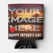 カスタムパーソナライズされた父の日太ったホルダー 缶クーラー (正面)