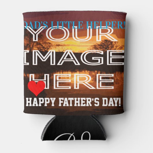 カスタムパーソナライズされた父の日太ったホルダー 缶クーラー (正面)