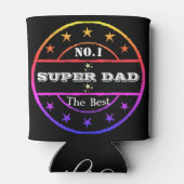 カスタムパーソナライズされた父の日太ったホルダー 缶クーラー (裏面)