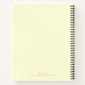 カスタムパーソナライズされた犬の子犬の恋人ギフト ノートブック (裏面)