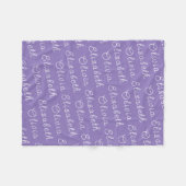 カスタムパーソナライズされた生まれたばかりのYour Baby Girl Gift フリースブランケット (正面(横))