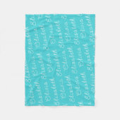 カスタムパーソナライズされた生まれたばかりのYour Baby Girl Gift フリースブランケット (正面)