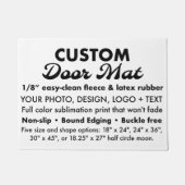 カスタムパーソナライズされた簡単クリーン形式18" x 24" ドアマット (正面)