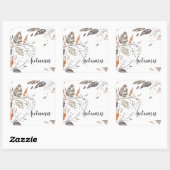 カスタムパーソナライズされた紅葉 |シール スクエアシール (シート)