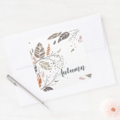 カスタムパーソナライズされた紅葉 |シール スクエアシール (封筒)