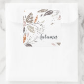 カスタムパーソナライズされた紅葉 |シール スクエアシール (バッグ)