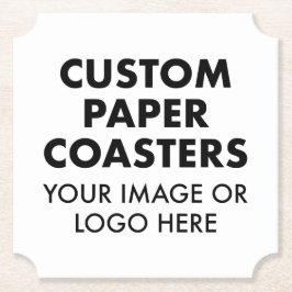 カスタムパーソナライズされた紙コースター(6) 4インチチケット ペーパーコースター