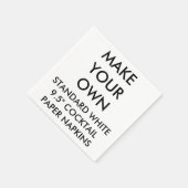 カスタムパーソナライズされた紙ナプキンス スタンダードカクテルナプキン (角)