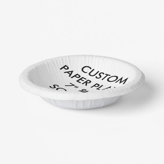 カスタムパーソナライズされた紙ボール(8) 7 x 1.5インチD. ペーパーボウル (傾斜あり)