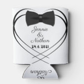 カスタムパーソナライズされた結婚の太いホルダー 缶クーラー (裏面)