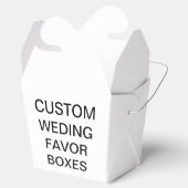 カスタムパーソナライズされた結婚式の引き出物箱 フェイバーボックス (オープン)