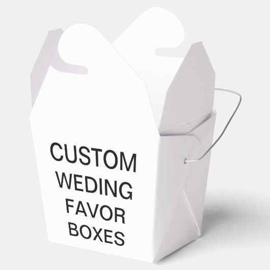 カスタムパーソナライズされた結婚式の引き出物箱 フェイバーボックス (オープン)