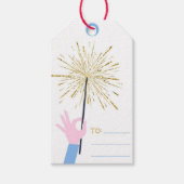 カスタムパーソナライズされた自分の写真と文字ギフトラベル ギフトタグ (正面)