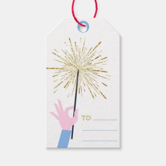 カスタムパーソナライズされた自分の写真と文字ギフトラベル ギフトタグ (正面)