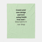 カスタムパーソナライズされた自分の可愛さをモダン作る フリースブランケット (正面)