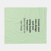 カスタムパーソナライズされた自分の可愛さをモダン作る フリースブランケット (正面(横))