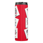 カスタムパーソナライズされた自分の家族のコラージュを タンブラー (裏面)