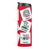 カスタムパーソナライズされた自分の家族のコラージュを タンブラー (回転右)