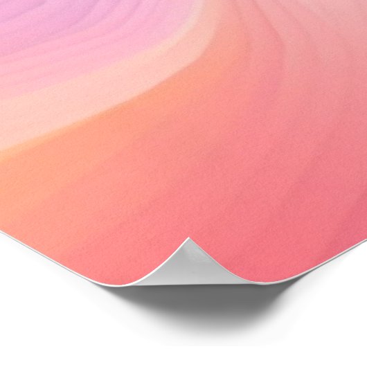 カスタムパーソナライズされた芸を磨く ポスター (角)