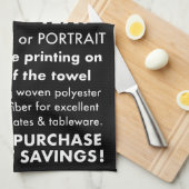 カスタムパーソナライズされた茶/キッチンタオル(ポートレート) キッチンタオル (四つ折り)