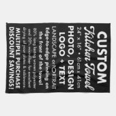 カスタムパーソナライズされた茶/キッチンタオル(ポートレート) キッチンタオル (横)