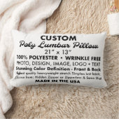 カスタムパーソナライズされた製材用枕 ランバークッション (ブランケット)