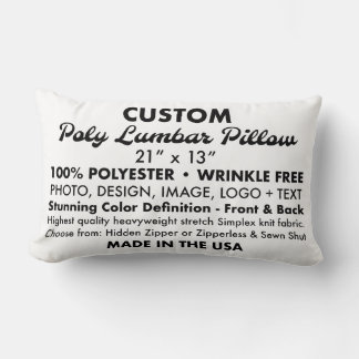 カスタムパーソナライズされた製材用枕 ランバークッション