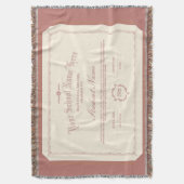 カスタムパーソナライズされた複層伝統的ソフトレッド スローブランケット (正面縦)