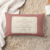 カスタムパーソナライズされた複層伝統的ソフトレッド ランバークッション (ブランケット)