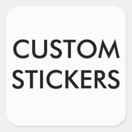 カスタムパーソナライズされた角ステッカー空白の スクエアシール