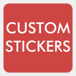 カスタムパーソナライズされた角ステッカー空白の スクエアシール