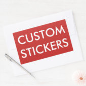 カスタムパーソナライズされた角ステッカー空白の 長方形シール (封筒)