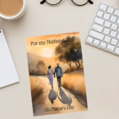 カスタムパーソナライズされた詩三つ折の父の日札 三つ折りクリスマスカード