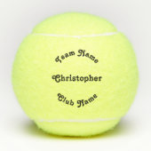 カスタムパーソナライズされた選手チームコーチクラブ名 テニスボール (正面)