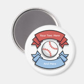 カスタムパーソナライズされた野球磁石 マグネット (正面/裏面)