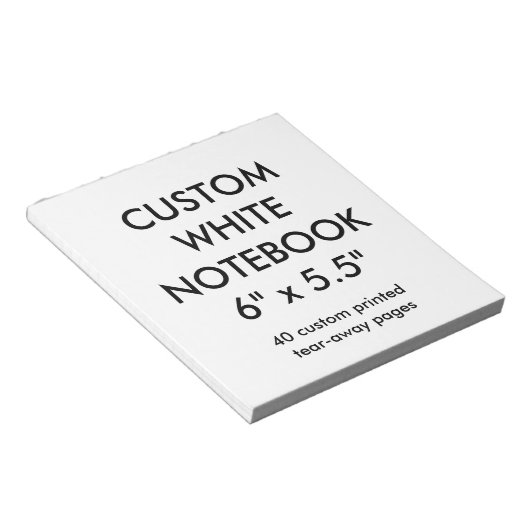 カスタムパーソナライズされた40ページ涙遠くにメモ帳 ノートパッド (アングル)