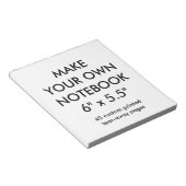 カスタムパーソナライズされた40ページ涙遠くにメモ帳 ノートパッド (アングル)