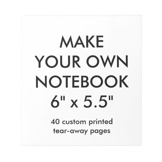 カスタムパーソナライズされた40ページ涙遠くにメモ帳 ノートパッド (正面)