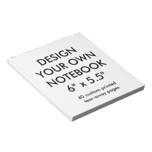 カスタムパーソナライズされた40ページ涙遠くにメモ帳 ノートパッド (アングル)