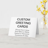 カスタムパーソナライズされた7" x 5"フォトグリーティングカード カード (黄色い花)