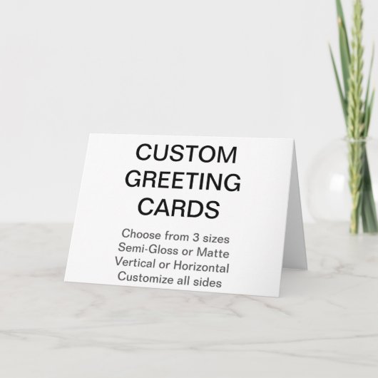 カスタムパーソナライズされた7" x 5"フォトグリーティングカード カード (正面)