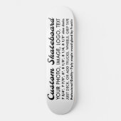 カスタムパーソナライズされた8.25インチスケートボードデッキ スケートボード (正面)