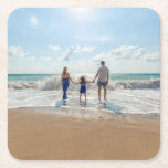 カスタムパーソナライズされた スクエアペーパーコースター<br><div class="desc">カスタムスクエアパーソナライズされた紙コースター</div>