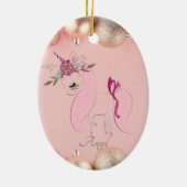 カスタムパーソナライズされた セラミックオーナメント (裏面)