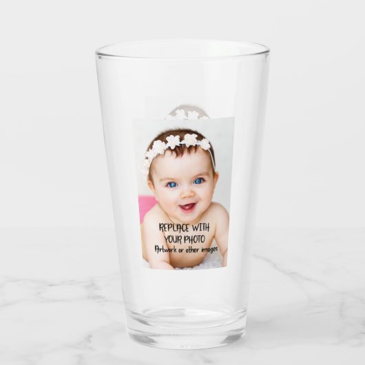 カスタムパーソナライズされた（両面） タンブラーグラス (裏面)