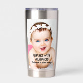 カスタムパーソナライズされた（両面） 保温保冷タンブラー (背面)