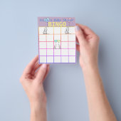 カスタムパーソナライズされたBaby Shower Bingo Cards チラシ (手)