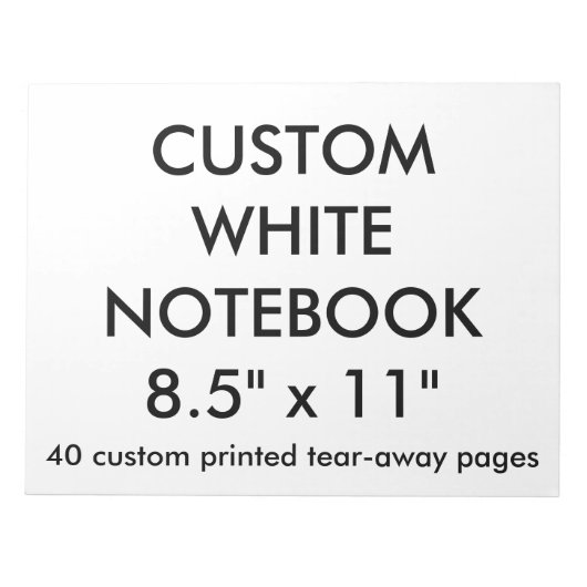 カスタムパーソナライズされたBig 40 Tear-Pageメモ遠くに帳 ノートパッド (正面)