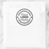 カスタムパーソナライズされたBusiness Logo Rubber Stamp 長方形シール (バッグ)
